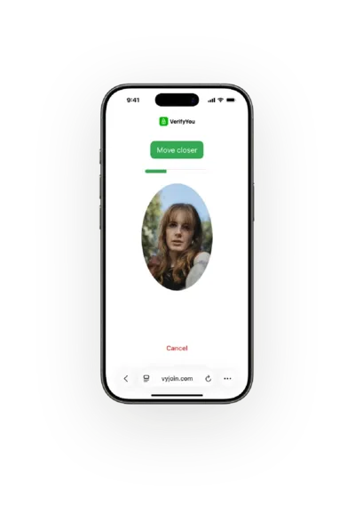 An anonymous HumanCheck running on a phone
